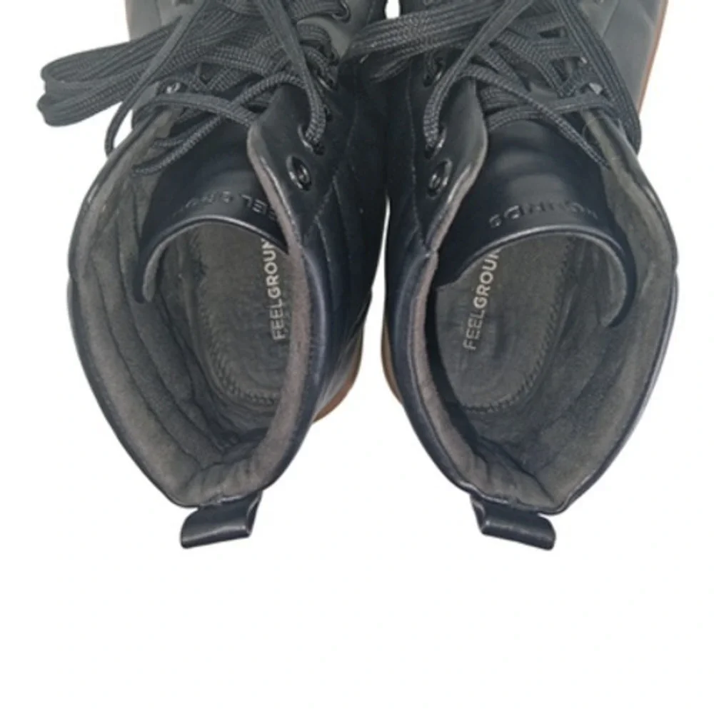 FEELGROUNDS Shoes Mens Size 14 Black Synthetic High Top Barefoot Casual Sneakers